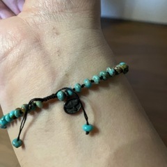 ターコイズ　ブレスレット　メンズ　レディース　どちらでも合いますの画像