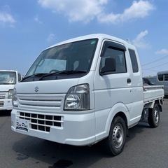 総額85万円 スズキ スーパーキャリィ L 車検2年 令和2年式 4WD AT DCBS 三方開 ナビ ETCの画像