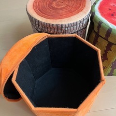 スツール　椅子　玩具箱の画像