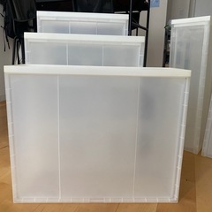 (受付終了)無料！無印良品の衣装ケースx5の画像