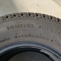 日本製 24年製 145R12 6PR ヨコハマタイヤ Y355D スーパーバン 4本セット 145/80R12 80/78N 使用半年未満の画像