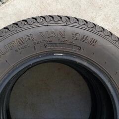 日本製 24年製 145R12 6PR ヨコハマタイヤ Y355D スーパーバン 4本セット 145/80R12 80/78N 使用半年未満の画像