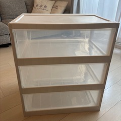 8/23〜27日無料でお譲りします！ 3段クリアケースの画像