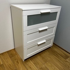 【良品】　IKEA ブリムネス チェスト 3段の画像