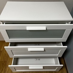 【良品】　IKEA ブリムネス チェスト 3段の画像