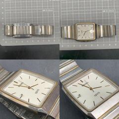 I362　不動 SEIKO セイコー SEIKO セイコー スピリット メンズ腕時計 シルバー　ベルト社外 クォーツ　5E31-5A70 ※リューズ抜けジャンクの画像