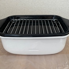 【富士ホーロー】琺瑯製の天ぷら鍋の画像