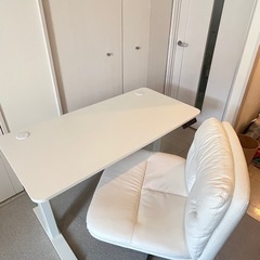 電動昇降デスク＆デスクチェアセットの画像