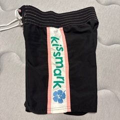 kissmark サーフパンツ 黒/ピンクの画像