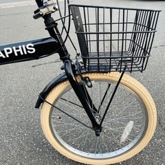 GRAPHIS（グラフィス）の20インチ6段変速折りたたみ自転車GR-777の画像