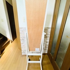 🟣無料🆓 鏡面ミラーキャスター付き　家庭用屋内用　高さ150cm 無料ですので、非対面も可能ですの画像