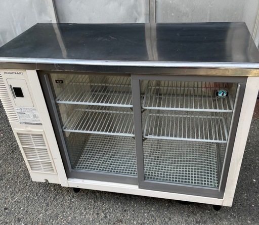 【動確済み】ホシザキ 業務用 テーブル形冷蔵ショーケース RTS-100STB2 単相 100V 幅1000×奥行450×高さ800 174L 台下ショーケース 大阪