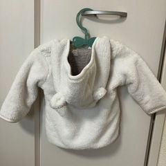 H&Mくまフードパーカー68の画像