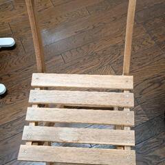 0823-073 屋外用木製折りたたみ椅子の画像