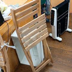 0823-073 屋外用木製折りたたみ椅子の画像