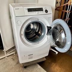 【武蔵小山店】　SHARP 洗濯機 ドラム式洗濯乾燥機 シャープ ES-H10F プラズマクラスター ドラム式 ヒートポンプ式 洗濯10kg 乾燥6kg 中古洗濯機 一人暮らし ファミリー向け SHARP washer dryer drum式 drum式washer drum式dryer high capacity heat pump washer comboの画像