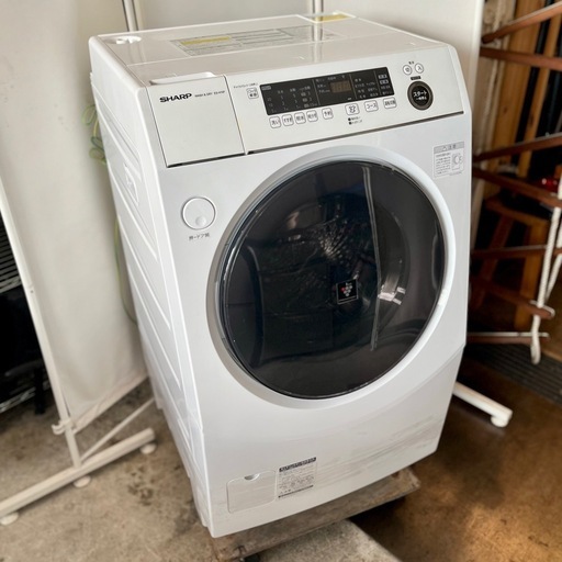 【武蔵小山店】　SHARP 洗濯機 ドラム式洗濯乾燥機 シャープ ES-H10F プラズマクラスター ドラム式 ヒートポンプ式 洗濯10kg 乾燥6kg 中古洗濯機 一人暮らし ファミリー向け SHARP washer dryer drum式 drum式washer drum式dryer high capacity heat pump washer combo