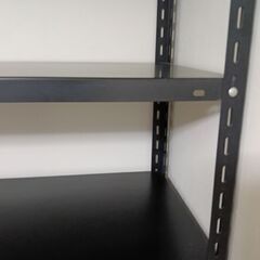 スチールラック　ブラック　190cm 棚　オフィス　自宅用　収納　エレクターの画像