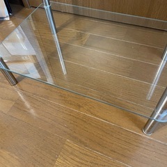 ガラス収納棚　サイドテーブルの画像