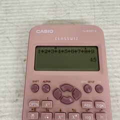 【CASIO】 カシオ  fx-83GTX 関数電卓 CLASSWIX 関数 電卓 動作確認済み ピンク A0233の画像