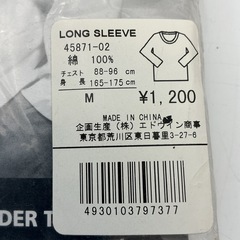 EDWIN エドウィン グレー 長袖 Mサイズの画像