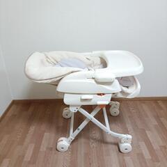 コンビ combi ハイローチェア 手動スイング インナーパッド　お食事テーブル付　新生児〜💓の画像
