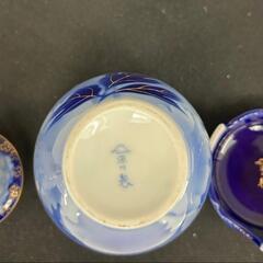 ★【深川製磁】飾り壷  牡丹  台付き  陶器  置物  北九州店舗店頭販売のみの画像