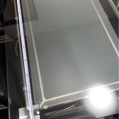 ガラス天板ダイニングテーブル　チェア6脚付きの画像