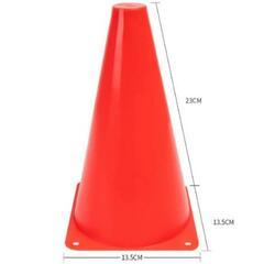 新品未使用！10個 カラーコーン マーカーコーン 軽量 コンパクトの画像