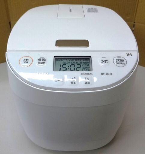 4/15東芝/TOSHIBA 炊飯器 RC-10HR 2021年製 5.5合炊 IH TOSHIBA