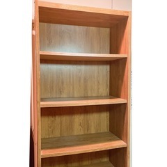 6段カラーボックス　濃いウッドの画像