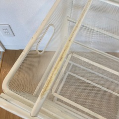 IKEA アルゴート　メッシュバスケット　2段　引き出し　ホワイトの画像