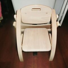 チェア 椅子 キッズ ベビー アーチ 木製 ローチェアⅢ ナチュラルの画像