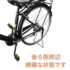 VERDE 27インチ 自転車 黒 6変速 ママチャリ NO.576の画像