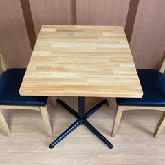 カフェテーブル　椅子2脚　セットの画像