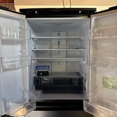 【R0004】シャープ 6ドア冷凍冷蔵庫 457L 自動製氷 プラズマクラスタ COCORO HOME 作りおきルーム SJ-MF46J 中古家電 店頭引取歓迎の画像