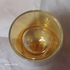 【美品】チャトラ猫のチャチャ　FukuFukuNyanko 　耐熱2重グラスの画像