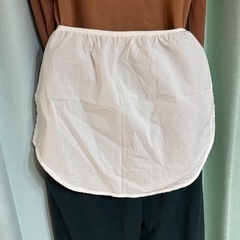 ホワイト コットン ボタン付き裾 つけ裾☆の画像