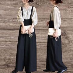 L☆サロペット レディース オールインワン ロングパンツの画像