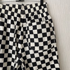 チェッカー柄シェフパンツ　メンズSの画像