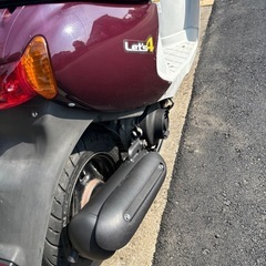 SUZUKIレッツ4パレット(CA45A) シート新品張替済❗️マフラー新品交換❗️ 買い物に便利な前カゴ付き❣️ 高燃費4スト‼️インジェクション車両‼️セキュリティ機能付き❗️　スクーター　原付　50ccの画像