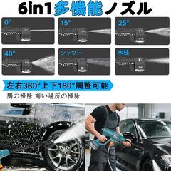 高圧洗浄機 コードレス 充電式の画像