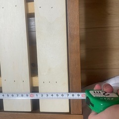 木製ワイドダブルベッドフレームの画像