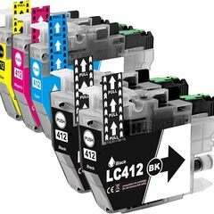 Brother ブラザー LC412 インク 互換品 社外品 BKx２/C/Y/M各１ 計５個セット【未使用】J7300CDW J7100CDW などに対応　まだ１年未満ですの画像
