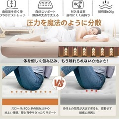 エアーベッド 【2025年 春夏限定・60s自動膨張・25CM厚さ】 H&Wマットレス会社 エアーマット 電動ポンプ内蔵 電動エアーマット 枕付き 収納袋付き 耐荷重300kg Type-C充電式 持ち運び便利 折り畳み式 取り外し可能 (防水・通気・快適性) 寝袋 日本語取扱書 来客用/車中泊/家庭用/災害/キャンプ用品/補修テープ付 (シングル)の画像