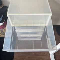 収納ケース（ポリプロピレン、ワイド、中）の画像