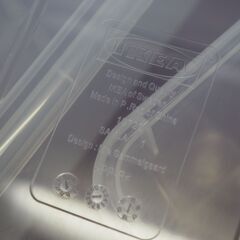 IKEA SAMLA イケア 蓋付収納ボックス クリア 配達対応 サムラシリーズ まとめ売りの画像