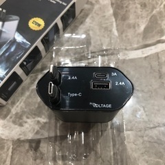 最新型★4in-1高速車載充電器・収納式延長ケーブル付き・80cmの画像