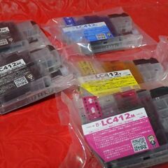 Brother ブラザー LC412 インク 互換品 社外品 BKx２/C/Y/M各１ 計５個セット【未使用】J7300CDW J7100CDW などに対応　まだ１年未満ですの画像