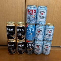 ビール、缶チューハイ、ハイボールなどの画像